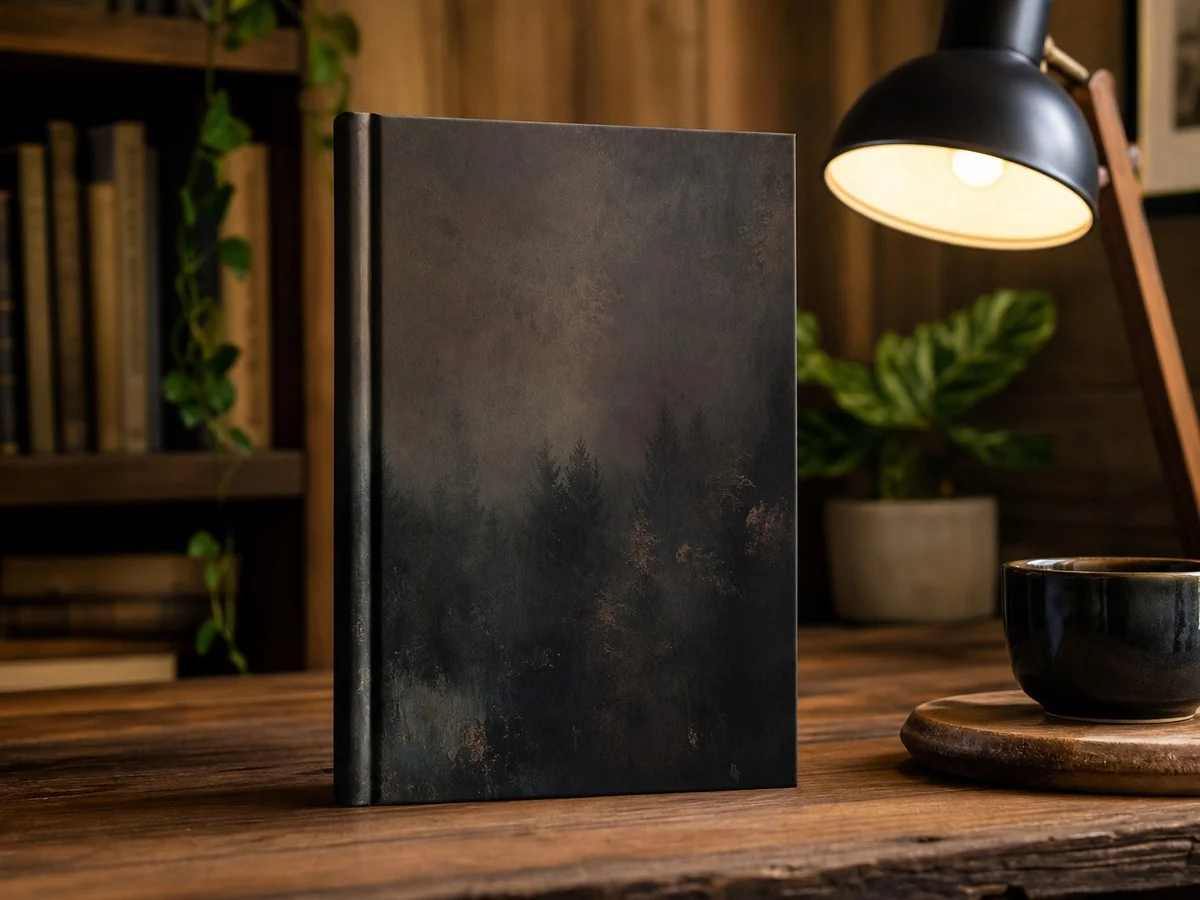 Book cover marketing mockup